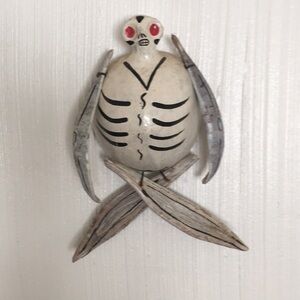 Dia de Los Muertos gord skeleton wall hanging folk art Day of the Dead